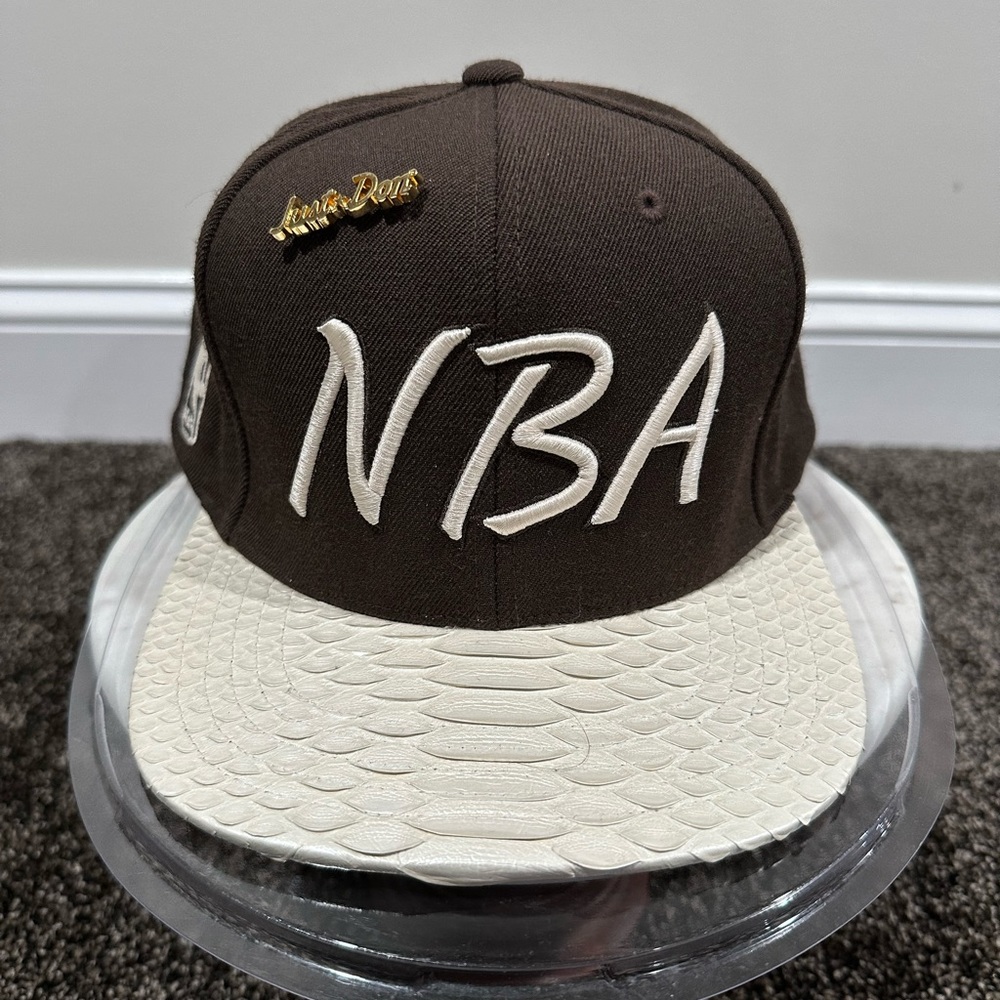 Just Don x Mitchell & Ness NBA Brown / White Python Hat